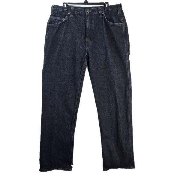 Vintage Ben Davis Black Carpenter Jeans 38x33 Baggy Y2K Denim Skater Cholo